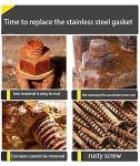 Heavy Duty Galvanized Steel Square Washers (5/8"x3")
