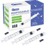 100 Pack of Sterile 3ml Luer Lock Syringes
