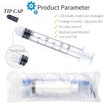 100 Pack of Sterile 3ml Luer Lock Syringes