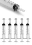 10-Pack 5ml Luer Slip Tip Syringes Without Needle