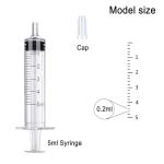12-Pack 5ml Syringes with Caps - No Needles