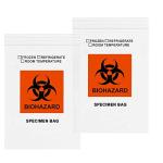 100 Biohazard Specimen Zip Bags - 6"x9