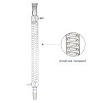 Borosilicate Glass Graham Condenser 400mm 24/40 Joint