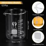 250ml Low Form Glass Beaker Set, 12 Pack