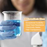 250ml Low Form Glass Beaker Set, 12 Pack