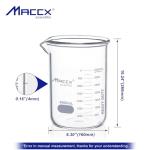 170oz Heavy-Duty Borosilicate Glass Beaker