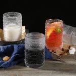 Set of 6 Thick Base Hobnail Glasses, 15 oz