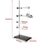 Wisamic Chemistry Lab Stand Set with Retort Rings