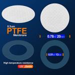 64 Pcs Hydrophobic PTFE Filter Discs for Cultivation