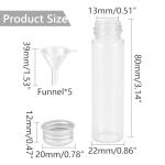 20Ml Mini Glass Jars with Funnels - 32 Pcs
