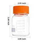 500 mL Wide Mouth Glass Storage Bottles - 6 Pack