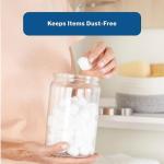 McKesson Glass Jar with Stainless Steel Lid, 4.25"x7