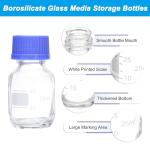 12 Pack 50ml Glass Reagent Storage Bottles
