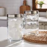 McKesson Glass Jar with Stainless Steel Lid, 4.25"x7