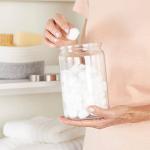 McKesson Glass Jar with Stainless Steel Lid, 4.25"x7