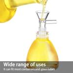 10-Pack Small Glass Funnels with Handle