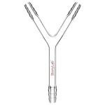 Stonylab 8mm Borosilicate Glass Y-Connector Adapter