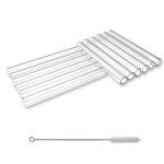 12-Pack 4-Inch Borosilicate Glass Tubes with Brush