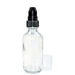 24-Pack 2 oz. Clear Boston Round Glass Bottles