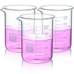1000ml Borosilicate Glass Beakers - Set of 3