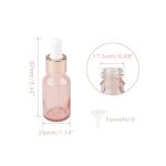 20-Pack 15ml Glass Dropper Bottles with Funnels