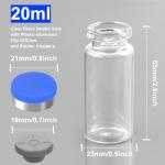20ml Sealed Vials with Self-Healing Injection Ports - 10 Pack