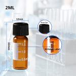 ALWSCI 2ml Amber HPLC Vials - 100 Pack