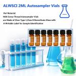 ALWSCI 2ml Amber HPLC Vials - 100 Pack