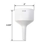 QWORK 100mm Porcelain Buchner Funnel for Filtration