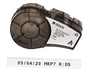 Brady Solvent-Resistant Lab Labels, Black on White