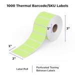 Purple Thermal Sticker Labels - Roll of 1,000