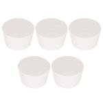 5PK Solid Rubber Stoppers - Size 2.01