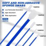 500 Pack Foam Tip Cleaning Swab Kit for Labs