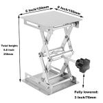 SHEUTSAN 2-Pack Stainless Steel Lab Lift Stands