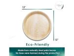 Eco-Friendly 12" Palm Leaf Serving Trays (10 pcs)