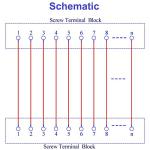 30-Position Screw Terminal Block Distribution Module