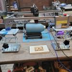 ZOENHOU Manual Lab Jack Scissor Lifting Stand