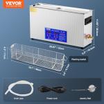 VEVOR 10L Ultrasonic Gun Cleaner with Timer & Heater