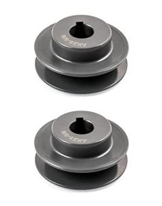 QWORK V-Belt Sheaves, 2.5" OD, 5/8" Bore, 2 Pack