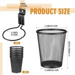 Briwooody 6-Pack Mesh Slatwall Tool Holder Cups