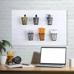 Briwooody 6-Pack Mesh Slatwall Tool Holder Cups