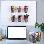 Briwooody 6-Pack Mesh Slatwall Tool Holder Cups