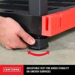 Durable 4-Tier Interlocking Storage Rack, 200lbs/Shelf