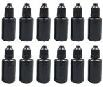 30ml Black Plastic Refillable Dropper Bottles (50PCS)