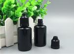 30ml Black Plastic Refillable Dropper Bottles (50PCS)