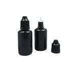 30ml Black Plastic Refillable Dropper Bottles (50PCS)