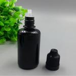 30ml Black Plastic Refillable Dropper Bottles (50PCS)