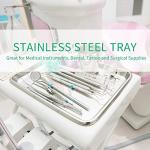 2 Pack Heavy Duty Stainless Steel Trays - X-Large