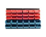 Wall-Mounted Storage Bins with 30 Compartments