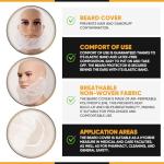 100 PCS Disposable Beard Nets for Food Service
